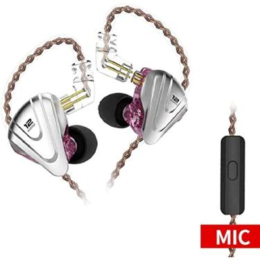 Imagem de Fone de Ouvido KZ ZSX Intra-auricular In ear Microfone Moldado Cancelamento de Ruído Híbrido