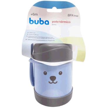 Imagem de Pote Térmico Infantil Gumy Azul Buba Baby Papinha Do Bebê