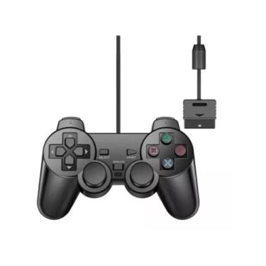 Imagem de Controle Ps2 Com Fio Manete Joystick Analógico - Shr