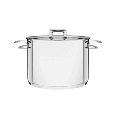 Imagem de Caldeirão Fundo Triplo com Tampa Plana e Alças 24 Cm 7, 7 L, Tramontina, 62405240, Inox