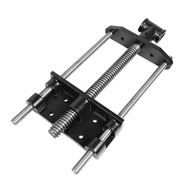 Imagem de HFS (R) Torno de bancada para carpintaria, torno de parafuso frontal resistente para bancada cromada e torno de perna para marcenaria (7 pol)