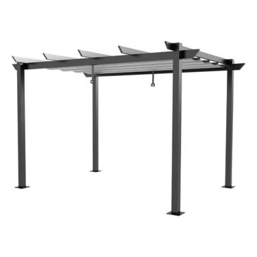 Imagem de Pergolado Retrátil Alumínio E Poliester Tenda 4x2.8m - Malta