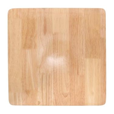 Imagem de MAGICLULU mini mesa quadrada discos de madeira em branco inacabados substituição de mesa de centro troca de tampo de mesa de madeira mesas de madeira quadrado Acessórios tapete de madeira