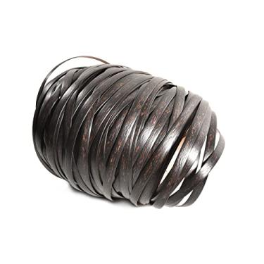 Imagem de Eagles Kit de reparo de vime, 230 pés/70 m material de reparo de vime sintético fita plana impermeável para móveis de pátio de jardim e cadeira de vime cesta de sofá (8 mm L x 1,1 mm THK), preto de