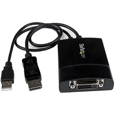 Imagem de StarTech.com Adaptador ativo DisplayPort para DVI Dual Link - DisplayPort para DVI-D adaptador conversor de vídeo 2560 x 1600 60 Hz - DP 1.2 para monitor DVI - Alimentado por USB - Conector DP de