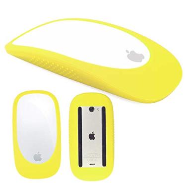 Imagem de Capa de silicone película protetora para mouse mágico 1/2 capa de silicone para mouse Apple Magic iPad (verde brilhante)