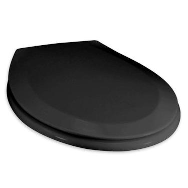 Imagem de Assento Resina Oval Luxo para Louça Tupan Preto