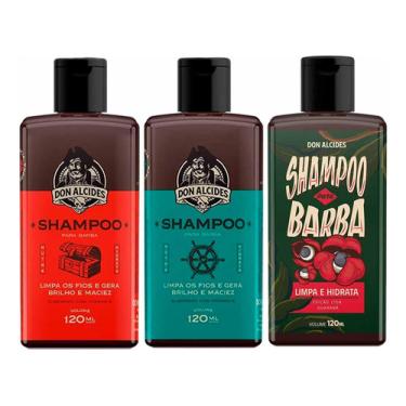 Imagem de Kit 3x Shampoo Barba Negra Calico Jack Guaraná Don Alcides