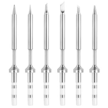 Imagem de FEITA Pinecil TS100 Pontas de Ferro de Solda Substituição para Mini Caneta Micro Solda Portátil Vários Modelos Estações Ferramenta Acessórios de Solda (TS-B2/I/BC2/D24/K/KU 6 peças)