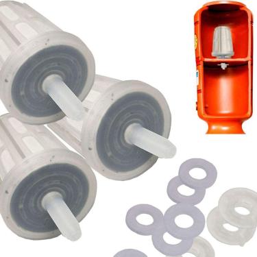 Imagem de Kit 3 Vela Plástica Refil Filtro Talha Barro Bebedouro