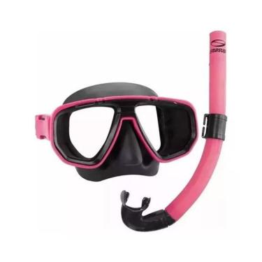Imagem de Kit De Mergulho Dua Mascara + Respirador Snorkel Seasub Pesca Sub-Unissex