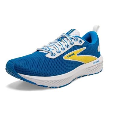 Imagem de Tênis de corrida Brooks Revel 6 Neutral, Masculino, Azul/Amarelo, 38