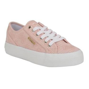 Imagem de GUESS Tênis feminino Jelexa, Camafeu Rosa 681, 6.5