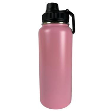 Imagem de Garrafa Térmica Água Inox 1000ML Academia Squeeze Carro LM-P1600-RSC (Rosa Claro)