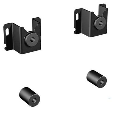 Imagem de Suporte de Parede Fixo Universal para TVs de 14&quot; a 84&quot; Preto - Genius - ELG Pedestais