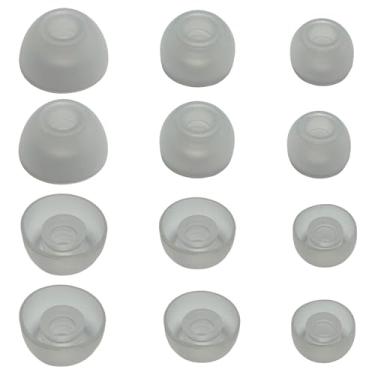 Imagem de Pontas de silicone para fones de ouvido Beats Studio Buds+ pontas de ouvido de substituição para fones de ouvido Beats Fit Pro, 6 pares transparentes