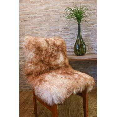 Imagem de Pelego de Ovelha Natural Para Cadeira M2 Luxo Mesclado