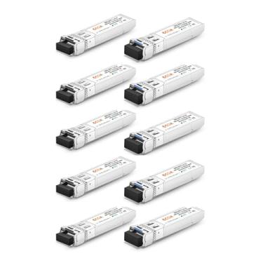 Imagem de 6COMGIGA 5 pares de transceptores 10G SFP+ Bidi, 10GBase-BIDI 1270nm/1330nm SMF, até 20 km, compatível com Cisco, Ubiquiti, D-Link, Supermicro, Netgear e outros interruptores abertos