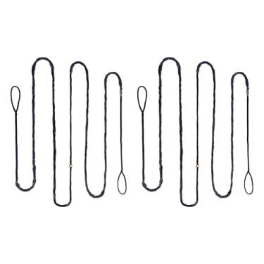 Imagem de sanlida 2 peças para arco recurvo padrão/universal Dacron BCY B55 para arco recurvo, AMO 121.9 cm/137.2 cm/157.5 cm/167.6 cm/172.7 cm/177.8 cm, 12 fios (177.8 cm)