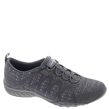 Imagem de Skechers Tênis feminino confortável moderno Breathe Easy-Infi Knity, Carvão, 37