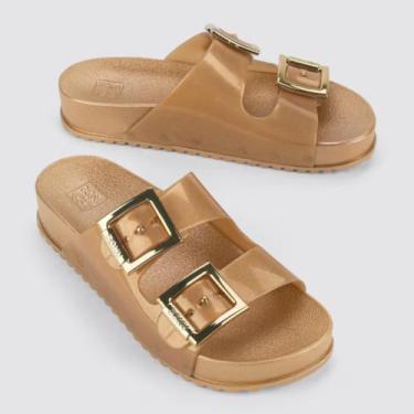 Imagem de Sandália Zaxy Feminina  Slide Glam Confortável Lançamento, 38