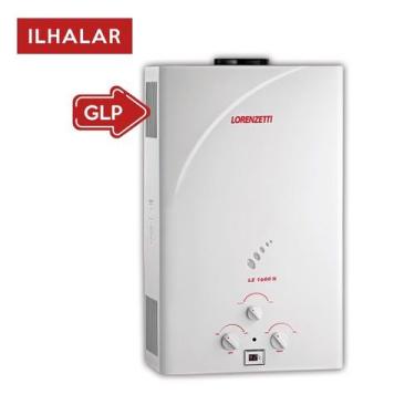 Imagem de Aquecedor A Gas LZ 1600 N Branco GLP LORENZETTI (BOTIJÃO)ENZETTI