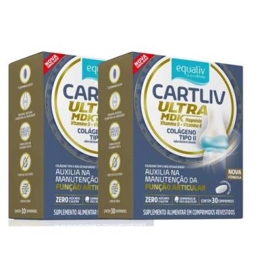 Imagem de Kit 2 Cartliv Ultra MDK Colágeno Tipo 2 60caps Equaliv (uc Ii), Sem Sa