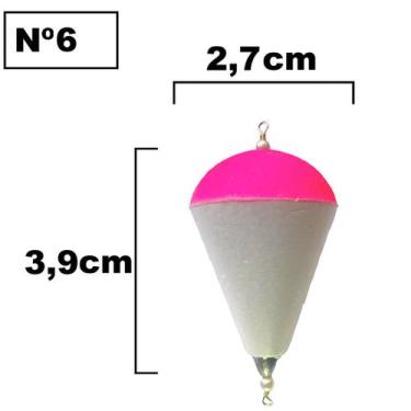 Imagem de Kit Boia de Arremesso para Pesca em Isopor Nº4 Até Nº14 Pescaria - LAM