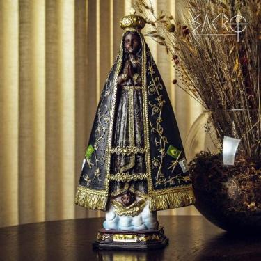 Imagem de Imagem Resina Nossa Senhora Aparecida Importada 40cm - Sacro