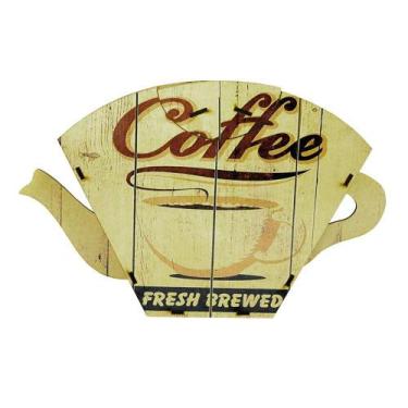 Imagem de Porta Filtro de Papel para Coador de Café Decorativo - Coffe Fresh - R