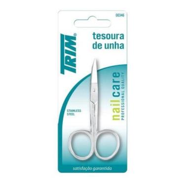 Imagem de Tesoura Pequena Para Unha Trim Ponta Curva Inox 