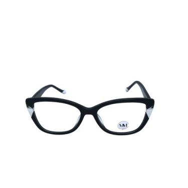 Imagem de Armação Óculos Grau Acetato Gatinho Luxo Feminino MMÓculos - MM Óculos