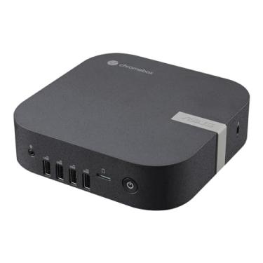 Imagem de ASUS Chromebox 5a com processador Intel® Celeron® 7305, 4GB DDR4 RAM, SSD M.2 PCIe G4x4 NVMe de 128 GB, Quad Display, Wi-Fi 6E e Bluetooth, Gb LAN, USB-C, Chrome OS, Montagem VESA