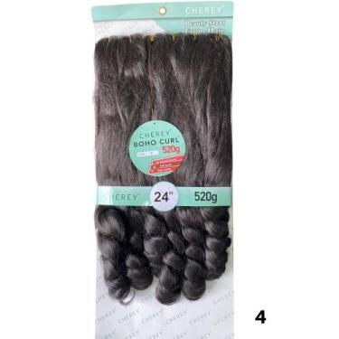 Imagem de Cabelo Para Trança Com Cachos Boho Curl Pacotão 520g Cherey - bbless, 