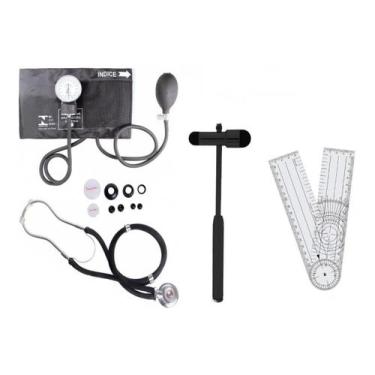 Imagem de Kit Estagio Para Fisioterapia Com Goniometro E Martelo Buck - PREMIUM,