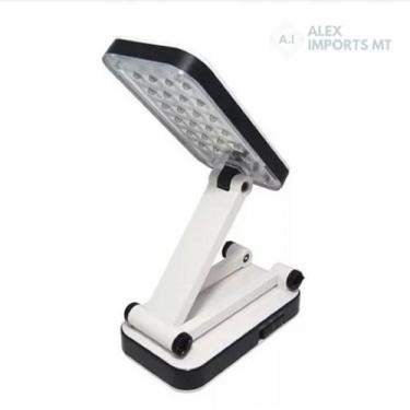 Imagem de Luminária De Mesa Estudo 24 Leds Dobravel - A.R Variedades MT, Bivolt
