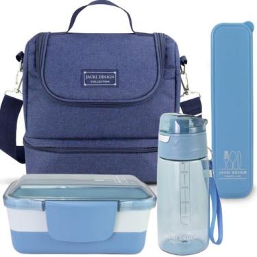 Imagem de Bolsa Térmica Lancheira Necessaire Concept + Pote Marmita Lanches 2 Co