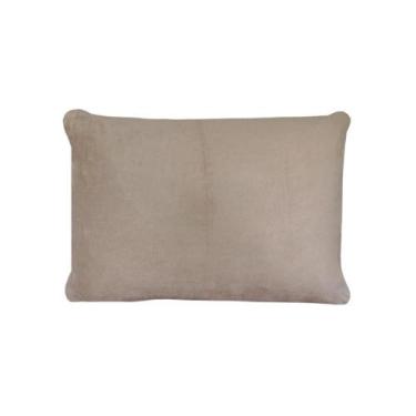 Imagem de Fronha Avulsa 50x70cm Plush Microfibra Fleece Bege Arrumadinho Enxovai