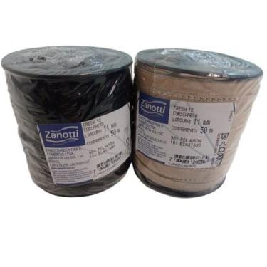 Imagem de Fresia 12 Elastico Rolo Com 50 Metros 11mm Zanotti F06, Canela