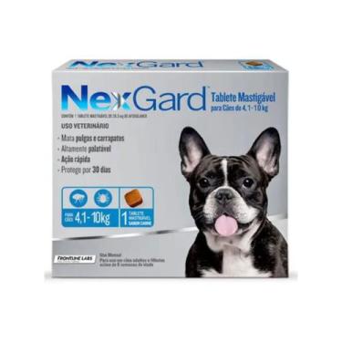 Imagem de Nexgard Cães 4 a 10kg Antipulgas Caixa 1 Comprimido - Boehringer