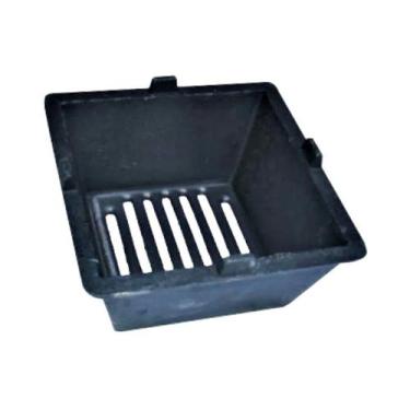 Imagem de Braseiro Quadrado em Ferro Área Externa de Chão N04 19cm - Fundição Al