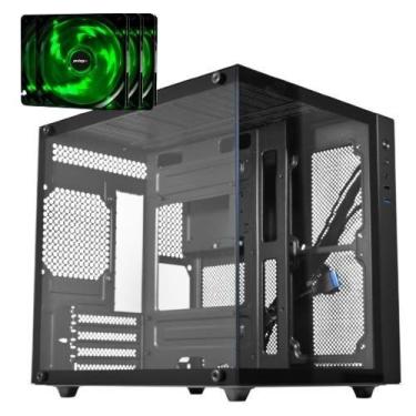 Imagem de Gabinete Gamer Aquário Caixote Premium com 4 Fans High Quality - Ponto