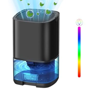 Imagem de Desumidificador de Ar, Antimofo, Modelo pequeno 1000ML, Luzes LED, Adequado Para Espaços Pequenos Quarto, Armario, Casa de Banho, Cozinha