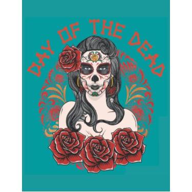 Imagem de Ragazza sexy zucchero cranio giorno dei morti: Dia de los Muertos Blank Forest Floral Sugar Skull Notebook per la scrittura, Sugar Skull Notebook Gift Idea per uomini, donne-natali
