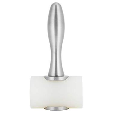Imagem de Martelo de Escultura Em Nylon, Martelo Artesanal de Couro Ergonômico para Perfurar Com Design de Alça Confortável Ferramentas Leves de Gravação de (Cabo de alumínio dupla