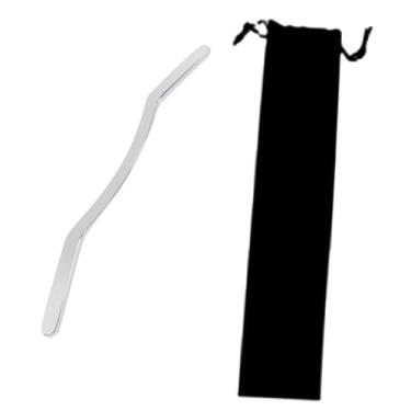 Imagem de Zialofi Ferramenta de massagem de tecido de aço inoxidável, raspagem de massagem guasha, ferramenta de massagem de raspagem gua sha para massagem corporal nas, B