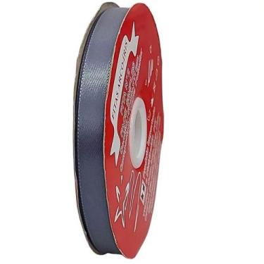 Imagem de Fita de Cetim Trader 15mm N3 com 50 Metros, COR 018 CINZA MEDIO, 50 ME