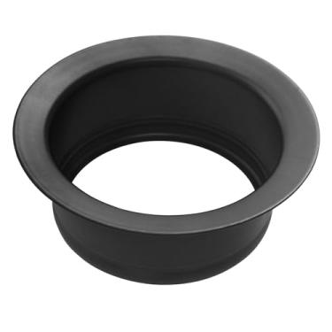 Imagem de Flange de descarte de lixo de pia de cozinha para trituradores de lixo Insinkerator serve universal 3-1/2 polegadas abertura de ralo de pia padrão preto fosco