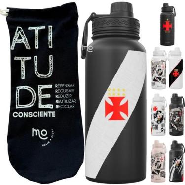 Imagem de Garrafa Térmica Gocase Fresh 950ml Oficial do Vasco com saquinho prote
