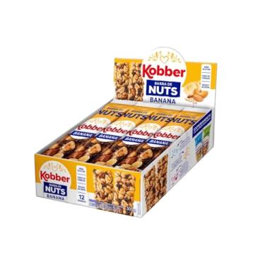 Imagem de Barra De Cereal Kobber Classic Nuts Caixa Com 12un Barrinha Sem Glúten Zero Lactose Baixo Sódio (300g, Nuts Banana)